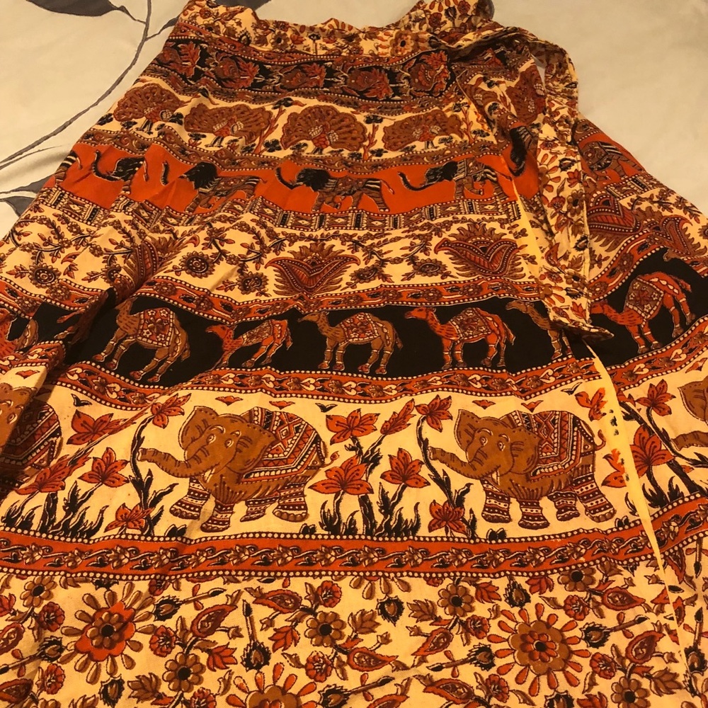 Wrap skirt Elephant print